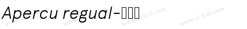 Apercu regual字体转换